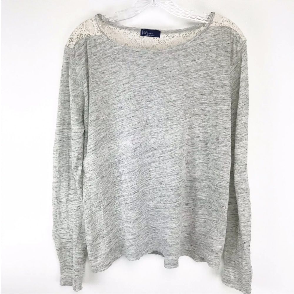 Gap Linen Gray Top Small
